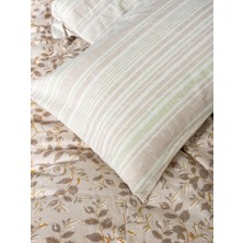 Cotton Box Flanel Nevresim Takımı Çift Kişilik Roof Yeşil