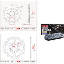 Honda Cb 250 R Zincir Dişli Seti Rk
