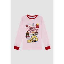 Penti Kız Çocuk Back To Hogwarts Slogan Baskılı Pijama Takımı