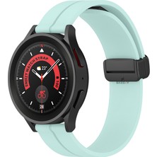 Sneezy Huawei Watch Gt4 46MM Ile Uyumlu 22MM Coastal Magnet Tokalı Silikon Kordon