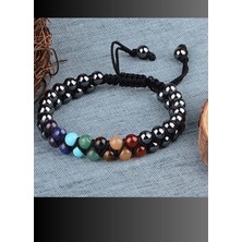 NBS Beautiful Naturel Stones 7 Çakra Örm Doğal Taş Bileklik 7 Çakra Örm