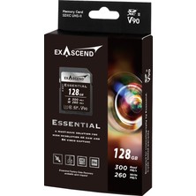 Exascend Essential 128GB Serisi UHS-II SDXC V90 Hafıza Kartı