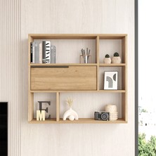 L'occi Concept Leena Duvar Rafı Kitaplık Kapaklı Sepet La5-S