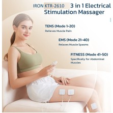 Iron KTR-2610 Fizik Tedavi Şarjlı Tens + Ems + Masaj Cihazı + Taşıma Kabı