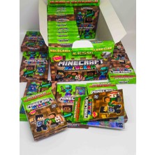 paraply Minecraft 12 Mini Kutu 96+24 Hologramlı Kart Oyun Kartları