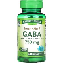 Nature's Truth Gaba, 750 mg 60 Hızlı Salınım Kapsül