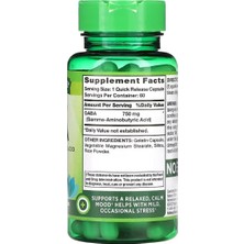 Nature's Truth Gaba, 750 mg 60 Hızlı Salınım Kapsül