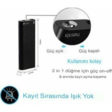 Hacarlıoğlu Profesyonel Kayıt Cihazı 16GB Dijital Ses Kayıt Cihazı Kesintisiz Kayıt