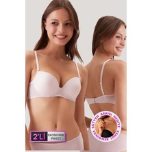 Pierre Cardin 2'li Ekonomik Paket Pudra 6205 Milan Balenli Destekli Micro Sütyen Seti