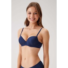 Pierre Cardin 2'li Ekonomik Paket Lacivert-Pudra 6205 Milan Balenli Destekli Micro Sütyen Seti