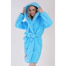 Vienetta Kadın Welwelsoft Kapsonlu Uzun Kol Kısa Sabahlık