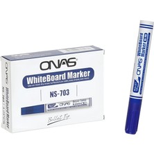 Tüftürük ONAS Beyaz Tahta Kalemi 12 Adet Mavi