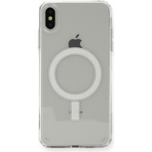 Dijimedia Apple iPhone Xs Max Kılıf Magsafe Şeffaf Silikon Kılıf