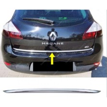 Alminox Oto Renault Megane 3 Krom Bagaj Alt Çıtası 2008-2016 P. Çelik