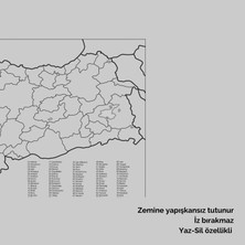 Bi'Şey Dükkan Türkiye Haritası Yapışkansız Akıllı Kağıt