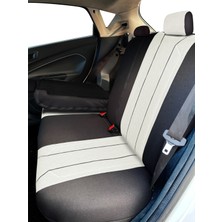 Minderland Axiom Comfort Serisi - Citroen Ds5 ile Uyumlu Koltuk Kılıfı, Keten-Deri / Kemik