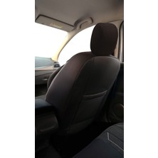 Minderland Axiom Comfort Serisi - Opel Meriva ile Uyumlu Koltuk Kılıfı, Keten-Deri / Siyah