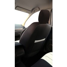 Minderland Axiom Comfort Serisi - Ford Tourneo Courier ile Uyumlu Koltuk Kılıfı, Keten-Deri / Kemik