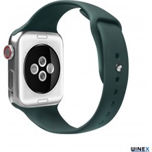 Global 42-49MM Yeni Nesil Apple Uyumlu Akıllı Saat Kordonu Silikon Yeşil