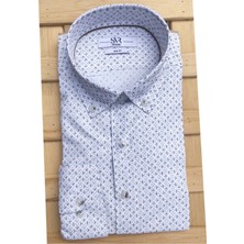 Süvari Premium Slim Svr Desenli Gömlek