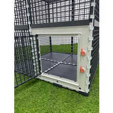 LEGANEST Tavşan Köpek Kedi Çit Kafes Tabanı Üstü Kapalı Ev Tipi 80 cm 80 cm Yükseklik 80 cm Katlanabilir