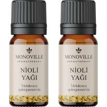 Monoville Nioli Uçucu Yağı 2'li Set %100 Saf Ve Doğal ( Niaouli Essential Oil) 2x10 ml