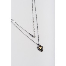 So CHIC Kuzey Yıldızı Oksitli Gümüş 65 Cm Erkek Kolye