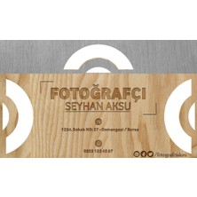 BK Kişiye Özel Fotoğrafçı Tasarımlı Bitmeyen Kartvizit - Model 1