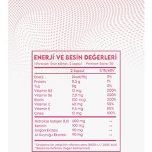 Vitanil's Nutrition Revival Hair-Nail Kapsül, Saç Vitamini Kolajen Keratin Biotin, Isırgan Atkuyruğu Eks. B5-B6-C-E Vita