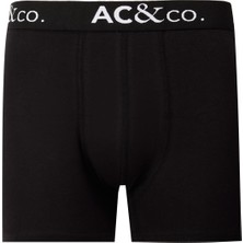 AC&Co / Altınyıldız Classics Erkek Siyah Pamuklu Esnek 3'lü Boxer Paketi