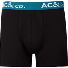 AC&Co / Altınyıldız Classics Erkek Siyah Pamuklu Esnek 3'lü Boxer Paketi