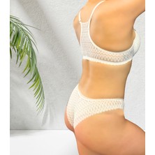 Angel & Naughty Sırt Dantel Detaylı Önden Klipsli Sütyen Takımı