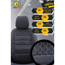 Noyantex Seat Altea Uyumlu Siyah Oto Koltuk Kılıfı