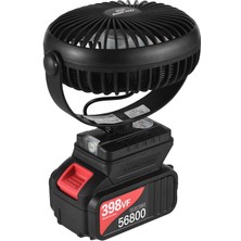 Nanweı Mini Taşınabilir Lityum Elektrikli Fan - Siyah (Yurt Dışından)