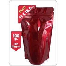Doypack Bordo Alüminyum Kilitli Doypack 11X18,5 (100 Gr.) 50-100-250 Adet