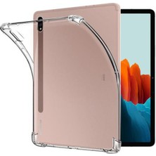 FUJİMAX Samsung Galaxy Tab S7 Fe Kılıf 2021 12.4 Inç Köşeler Antişoklu Darbe Emici Özellikli Süper Gard Silikon (Model SM-T730/T735/T737)