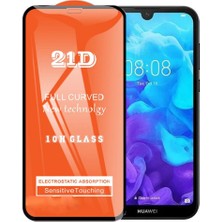 Bzontech Huawei Y5 2019 Ekran Koruyucu 21D Tam Kaplayan Kavisli