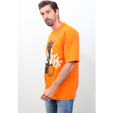 Sar-Esh Lives Kedi Baskılı Oversize T-Shirt