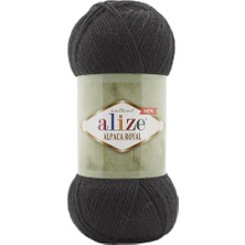 Alize Alpaca Royal New El Örgü Ipi | Siyah 060