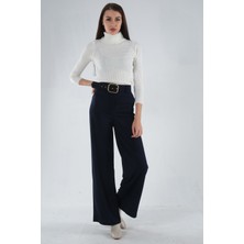 Feminist Lacivert Bol Paça Pantolon 3974959.02
