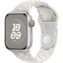 MobaxAksesuar Apple Watch 7/8/9 41mm Kordon 2023 Point Delikli Silikon Strap Kayış