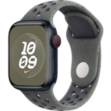 MobaxAksesuar Apple Watch 7/8/9 41mm Kordon 2023 Point Delikli Silikon Strap Kayış