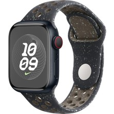 MobaxAksesuar Apple Watch 7/8/9 45mm Kordon 2023 Point Delikli Silikon Strap Kayış