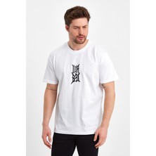 Uomo Park 2310 Relax Kalıp Özel Koleksiyon Baskılı Casual T-Shirt