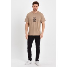 Uomo Park 2310 Relax Kalıp Özel Koleksiyon Baskılı Casual T-Shirt