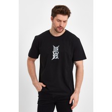 Uomo Park 2310 Relax Kalıp Özel Koleksiyon Baskılı Casual T-Shirt