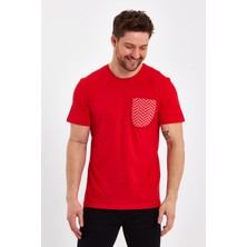 Uomo Park 2601 Cep Baskı  Detaylı Relax T-Shirt