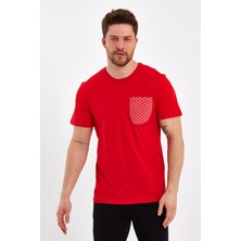 Uomo Park 2601 Cep Baskı  Detaylı Relax T-Shirt