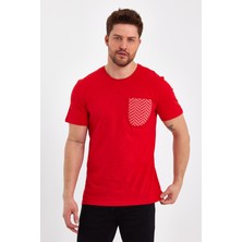 Uomo Park 2601 Cep Baskı  Detaylı Relax T-Shirt