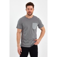 Uomo Park 2601 Cep Baskı  Detaylı Relax T-Shirt